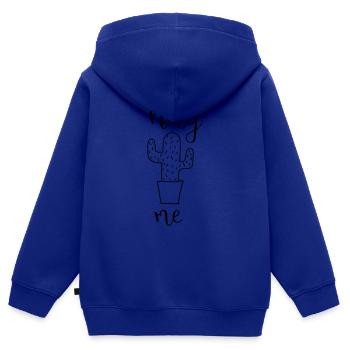 Kaktus hug me - Kinder Premium Organic Zip Hoodie - Royalblau - Hinten - AI Model Kid Male (0cm)