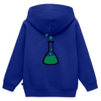 Test tube - Kids Premium Organic Zip-up Hoodie - royal blue - Back - AI Model Kid Male (0cm)