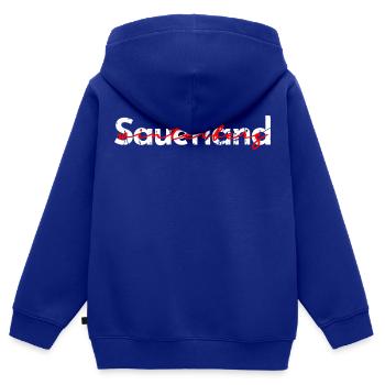 Sauerland Winterberg - Kinder Premium Organic Zip Hoodie - Royalblau - Hinten - AI Model Kid Male (0cm)