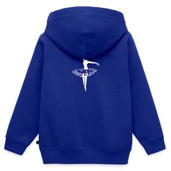 Ballerina / Ballet Dancer (2c) - Kinder Premium Organic Zip Hoodie - Royalblau - Hinten - AI Model Kid Male (0cm)