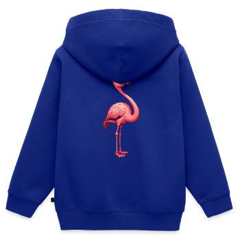 Flamingo Funny Flamingo Costume Tropical - Kids Premium Organic Zip-up Hoodie - royal blue - Back - AI Model Kid Male (0cm)