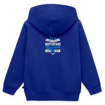 Das beste Muttertags Geschenk Mama Muttertag Baby - Kinder Premium Organic Zip Hoodie - Royalblau - Hinten - AI Model Kid Male (0cm)