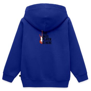 E-Bass Bass Bassist Bass-Gitarrist Geschenk - Kinder Premium Organic Zip Hoodie - Royalblau - Hinten - AI Model Kid Male (0cm)