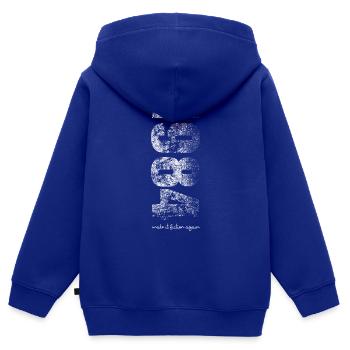 1984 dist make it fiction again - Kinder Premium Organic Zip Hoodie - Royalblau - Hinten - AI Model Kid Male (0cm)