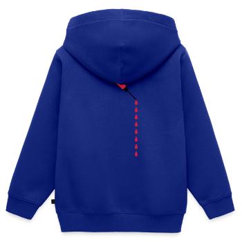 Seringue sang gouttes poids perte médecine - Sweat Premium à capuche zippé enfant bio - bleu roi - Dos - AI Model Kid Male (0cm)