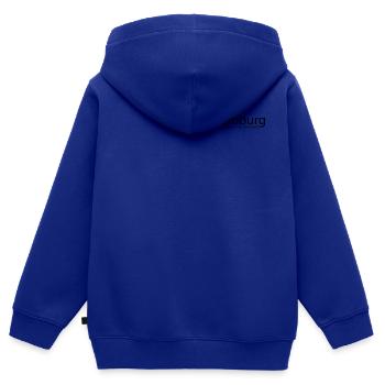 Hamburg GPS Koordinaten super Geschenk - Kinder Premium Organic Zip Hoodie - Royalblau - Hinten - AI Model Kid Male (0cm)