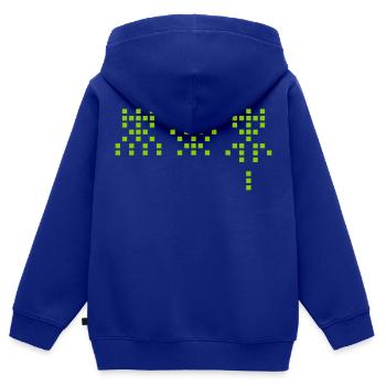 Weltraum-Marsianer - Kinder Premium Organic Zip Hoodie - Royalblau - Hinten - AI Model Kid Male (0cm)