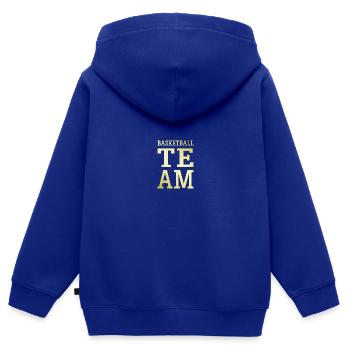 Basketball Team Mannschaft - Kinder Premium Organic Zip Hoodie - Royalblau - Hinten - AI Model Kid Male (0cm)