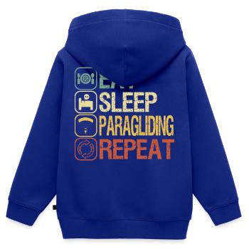 Paragliding - Kinder Premium Organic Zip Hoodie - Royalblau - Hinten - AI Model Kid Male (0cm)