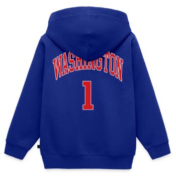 Washington 1 - Kinder Premium Organic Zip Hoodie - Royalblau - Hinten - AI Model Kid Male (0cm)