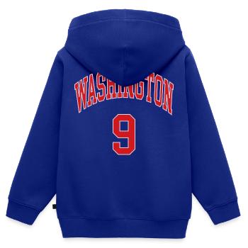 Washington 9 - Kinder Premium Organic Zip Hoodie - Royalblau - Hinten - AI Model Kid Male (0cm)