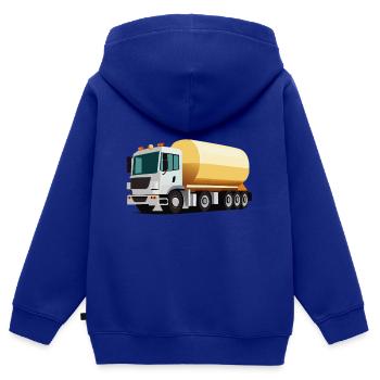 Tanklaster - Kinder Premium Organic Zip Hoodie - Royalblau - Hinten - AI Model Kid Male (0cm)