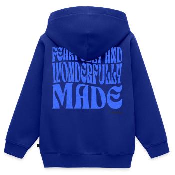 Christianity Christian Bible Verse - Kids Premium Organic Zip-up Hoodie - royal blue - Back - AI Model Kid Male (0cm)