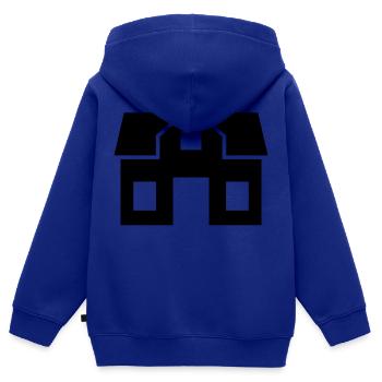 Maison - Sweat Premium à capuche zippé enfant bio - bleu roi - Dos - AI Model Kid Male (0cm)