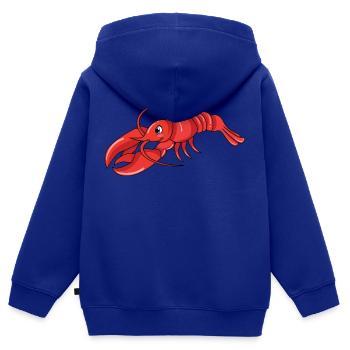 Hummer - Kinder Premium Organic Zip Hoodie - Royalblau - Hinten - AI Model Kid Male (0cm)