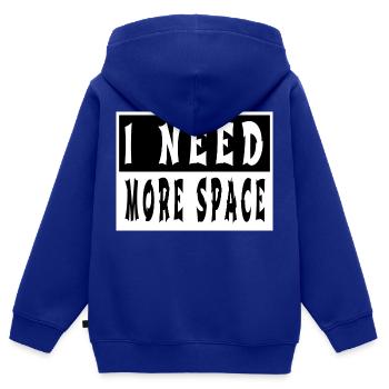 anniversaire cadeau idée astrophysique idée cadeau - Sweat Premium à capuche zippé enfant bio - bleu roi - Dos - AI Model Kid Male (0cm)