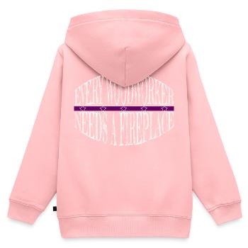 sayings gift john carpenter tools funny sayings - Kinder Premium Organic Zip Hoodie - Rosa - Hinten - AI Model Kid Female (0cm)