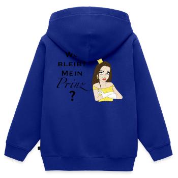 Auf der Suche… - Kinder Premium Organic Zip Hoodie - Royalblau - Hinten - AI Model Kid Male (0cm)
