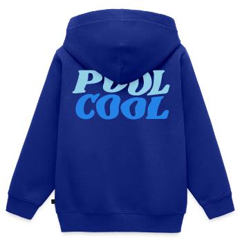 pool cool - Kinder Premium Organic Zip Hoodie - Royalblau - Hinten - AI Model Kid Male (0cm)