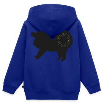 Spitze sind spitze! Black - Kinder Premium Organic Zip Hoodie - Royalblau - Hinten - AI Model Kid Male (0cm)
