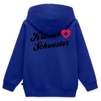 kranke schwester - Krankenschwester - Karnevall - Kinder Premium Organic Zip Hoodie - Royalblau - Hinten - AI Model Kid Male (0cm)