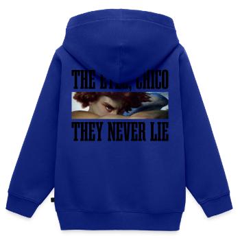 The eyes, Chico they never lie - Kinder Premium Organic Zip Hoodie - Royalblau - Hinten - AI Model Kid Male (0cm)