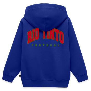 Rio Tinto - Sweat Premium à capuche zippé enfant bio - bleu roi - Dos - AI Model Kid Male (0cm)