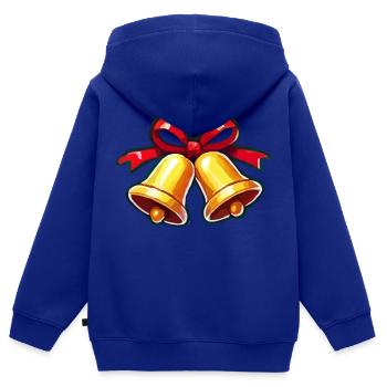 glocken - Kinder Premium Organic Zip Hoodie - Royalblau - Hinten - AI Model Kid Male (0cm)
