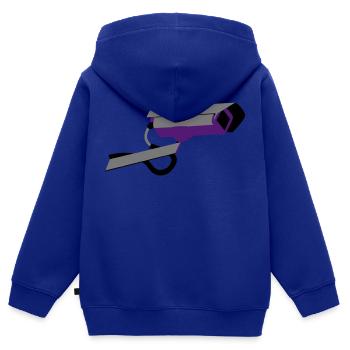 Überwachungskamera - Kinder Premium Organic Zip Hoodie - Royalblau - Hinten - AI Model Kid Male (0cm)