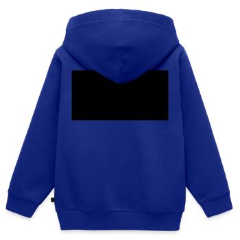 rectangle - Kids Premium Organic Zip-up Hoodie - royal blue - Back - AI Model Kid Male (0cm)