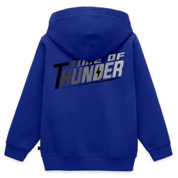 COLORMIX POWER - Kids Premium Organic Zip-up Hoodie - royal blue - Back - AI Model Kid Male (0cm)