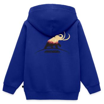 mammut wildnis insinde - Kinder Premium Organic Zip Hoodie - Royalblau - Hinten - AI Model Kid Male (0cm)