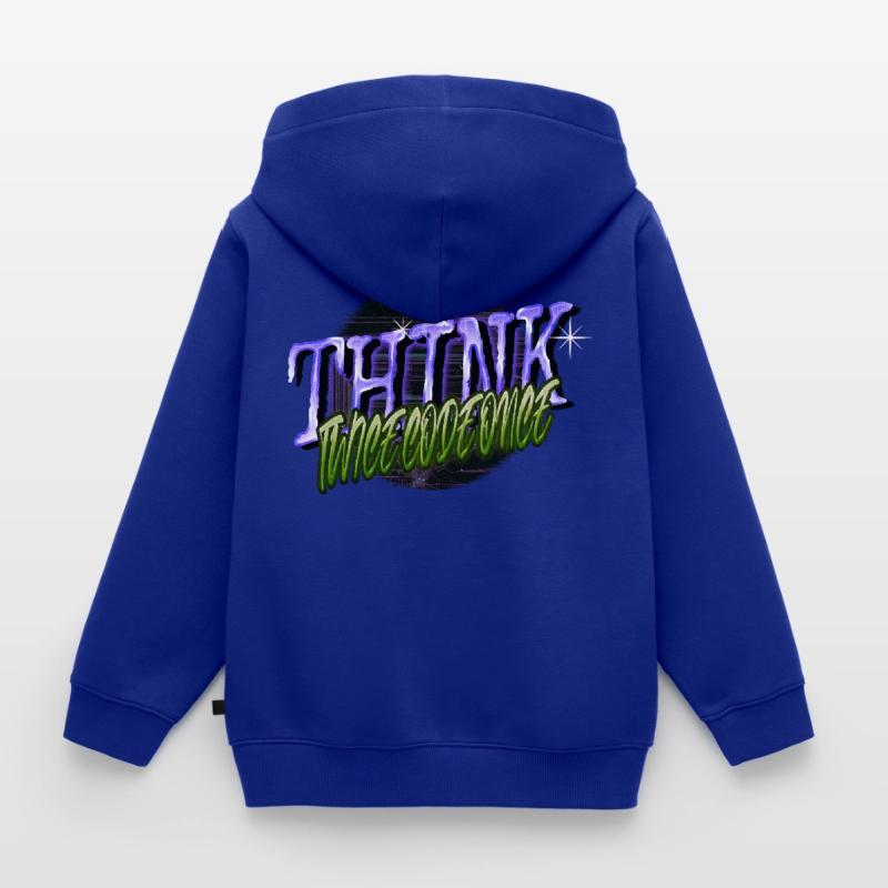 admin computer programming Kids Premium Organic Zip-up Hoodie