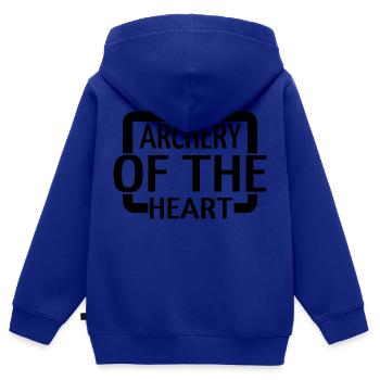 funny archery arrows archery techniques - Kinder Premium Organic Zip Hoodie - Royalblau - Hinten - AI Model Kid Male (0cm)