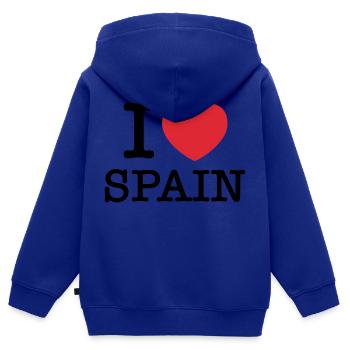 Ich liebe Spanien | Spanien | I Herz Spanien - Kinder Premium Organic Zip Hoodie - Royalblau - Hinten - AI Model Kid Male (0cm)