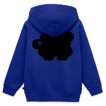 Ein Schwarzes Schaf - Kinder Premium Organic Zip Hoodie - Royalblau - Hinten - AI Model Kid Male (0cm)