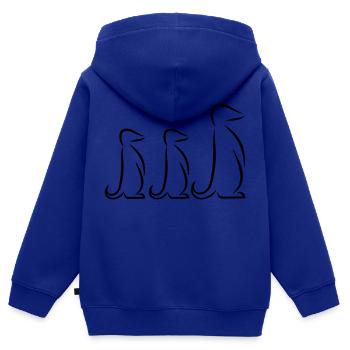 Meerkat - Kids Premium Organic Zip-up Hoodie - royal blue - Back - AI Model Kid Male (0cm)
