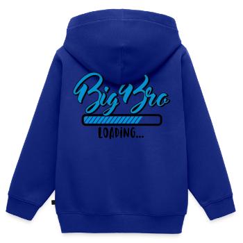 Loading big BRO - big brother loads - baby - Kids Premium Organic Zip-up Hoodie - royal blue - Back - AI Model Kid Male (0cm)