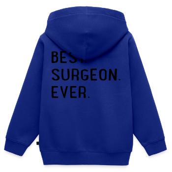 Bester Chirurg - Kinder Premium Organic Zip Hoodie - Royalblau - Hinten - AI Model Kid Male (0cm)