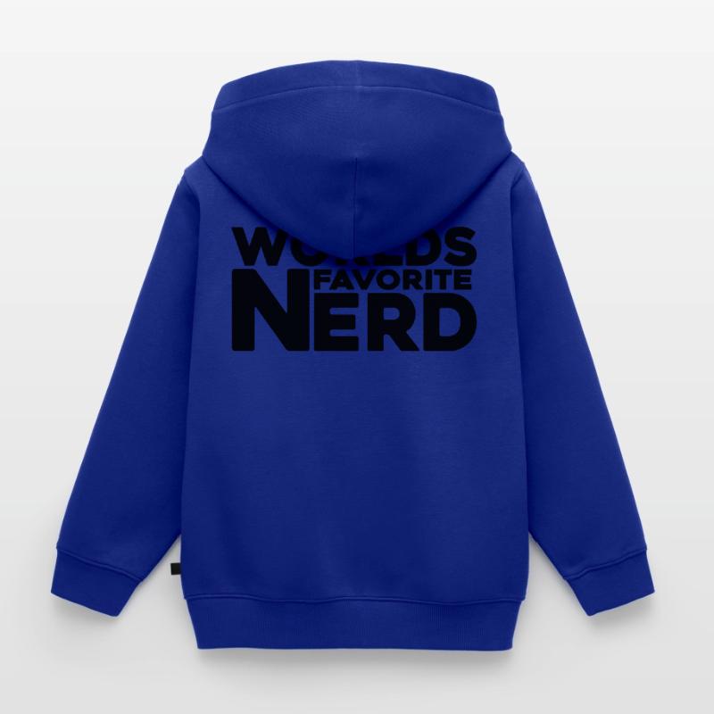 nerd coder iq server Kinder Premium Organic Zip Hoodie
