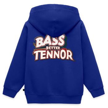 Bass Better Tenor - Kinder Premium Organic Zip Hoodie - Royalblau - Hinten - AI Model Kid Male (0cm)
