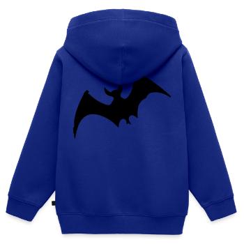 Bat - Kids Premium Organic Zip-up Hoodie - royal blue - Back - AI Model Kid Male (0cm)