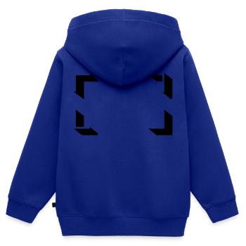 Frame - Kids Premium Organic Zip-up Hoodie - royal blue - Back - AI Model Kid Male (0cm)