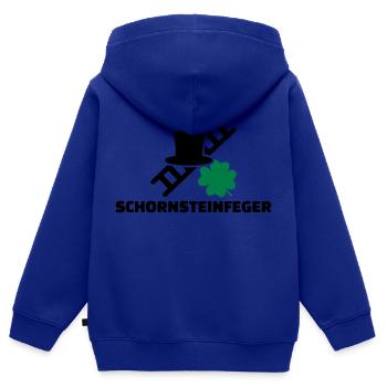 Schornsteinfeger - Kinder Premium Organic Zip Hoodie - Royalblau - Hinten - AI Model Kid Male (0cm)