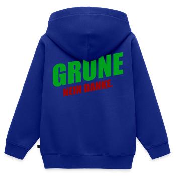 Grüne nein danke - Kinder Premium Organic Zip Hoodie - Royalblau - Hinten - AI Model Kid Male (0cm)