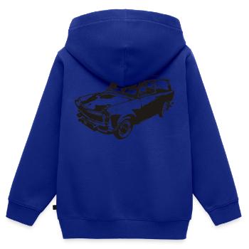  601 Kombi Trabi - Kinder Premium Organic Zip Hoodie - Royalblau - Hinten - AI Model Kid Male (0cm)