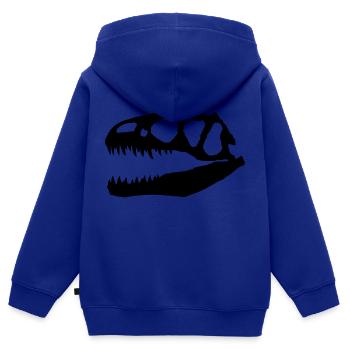 Allosaurus - Kinder Premium Organic Zip Hoodie - Royalblau - Hinten - AI Model Kid Male (0cm)