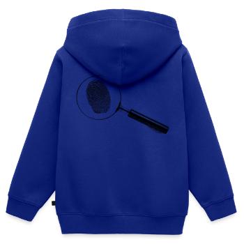 Lupe - Kinder Premium Organic Zip Hoodie - Royalblau - Hinten - AI Model Kid Male (0cm)
