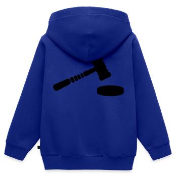 Richter Hammer - Kinder Premium Organic Zip Hoodie - Royalblau - Hinten - AI Model Kid Male (0cm)