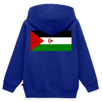 Westsahara-Flagge - Kinder Premium Organic Zip Hoodie - Royalblau - Hinten - AI Model Kid Male (0cm)